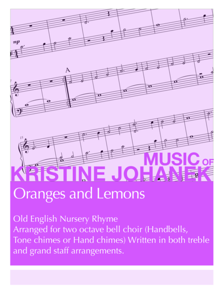 Oranges And Lemons 2 Octave Handbells Tone Chimes Or Hand Chimes Sheet Music