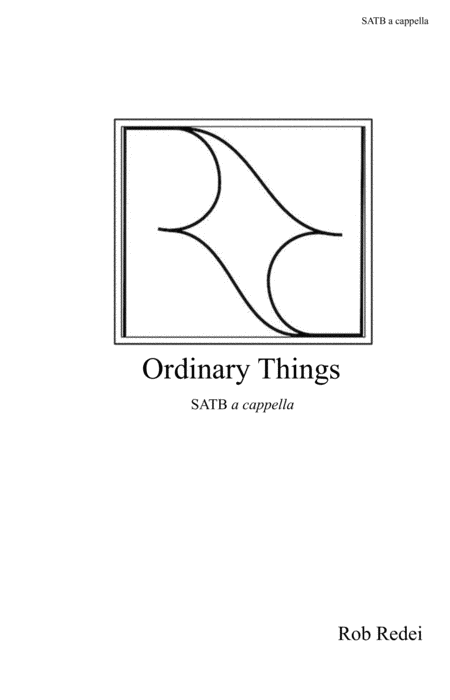 Ordinary Things Sheet Music