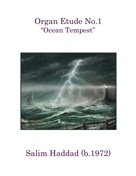 Free Sheet Music Organ Etude No 1 Ocean Tempest Op 4