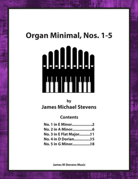 Free Sheet Music Organ Minimal Nos 1 5