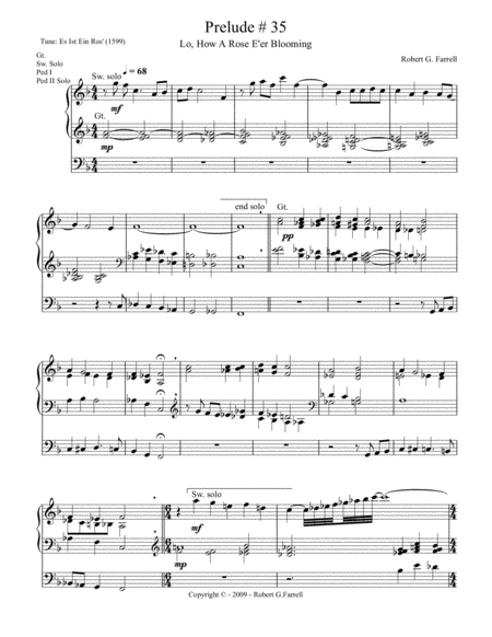 Organ Prelude 35 Sheet Music