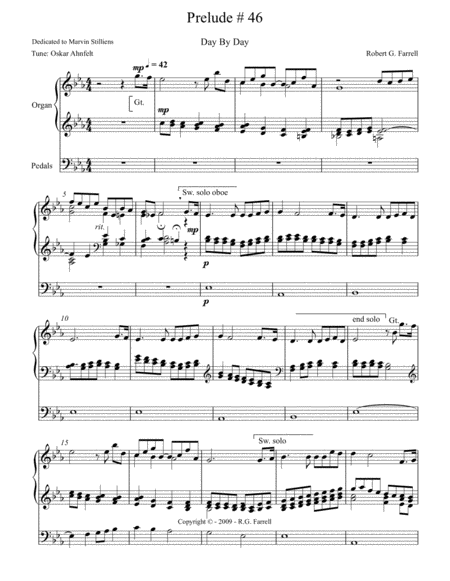 Organ Prelude 46 Sheet Music