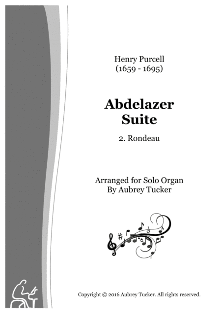 Organ Rondeau From Abdelazer Suite Henry Purcell Sheet Music
