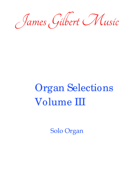 Organ Selections Iii Sheet Music