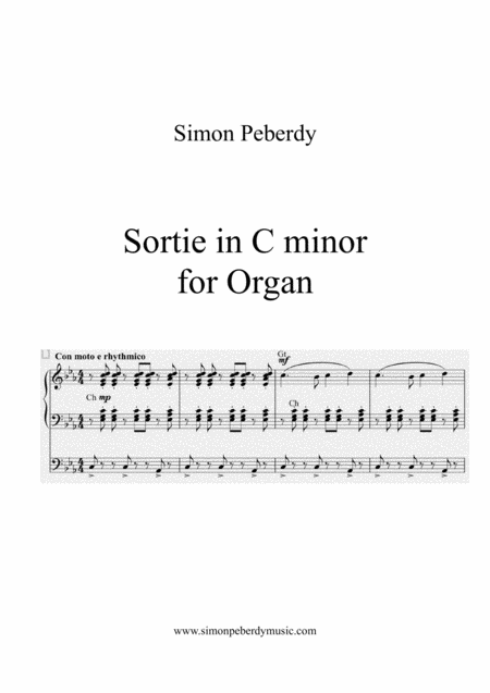 Organ Sortie In C Minor Sheet Music