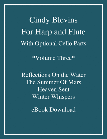 Free Sheet Music Original Music For Harp Flute And Cello Vol 3 Cello Optional