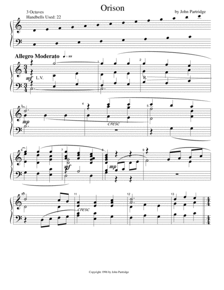 Free Sheet Music Orison