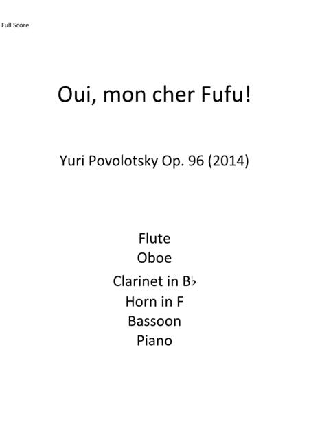 Free Sheet Music Oui Mon Cher Fufu