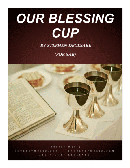 Our Blessing Cup For Sab Sheet Music