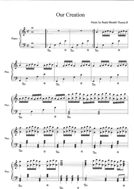 Free Sheet Music Our Creation