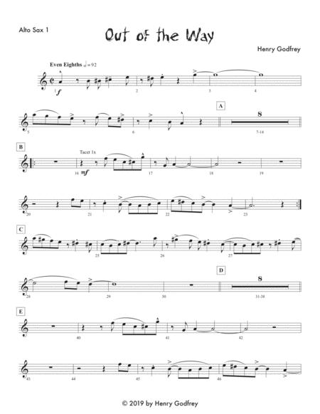 Free Sheet Music Out Of The Way Parts