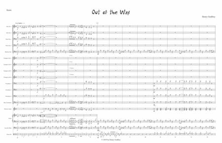 Out Of The Way Score Sheet Music