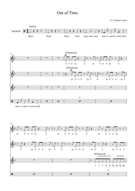 Free Sheet Music Out Of Time Ssa Beatbox Body Percussion