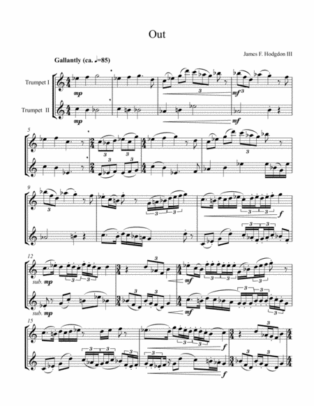 Out Sheet Music