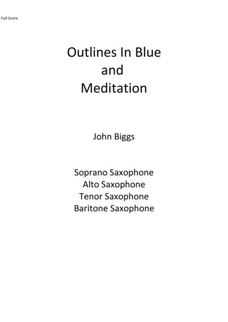 Outlines In Blue And Meditation Sheet Music