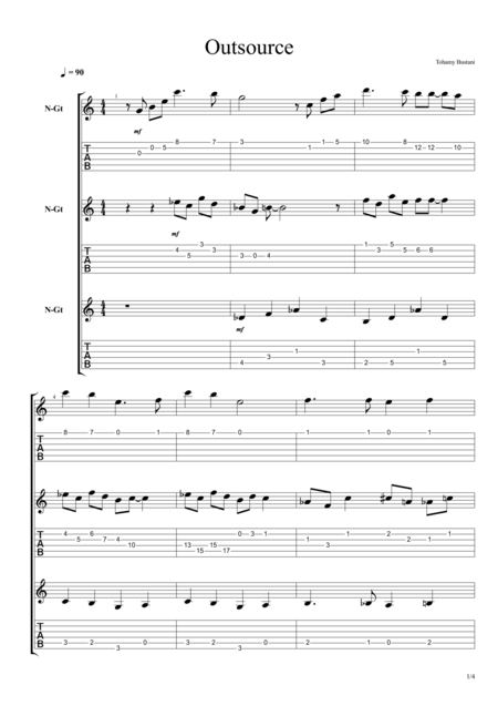 Outsource Sheet Music