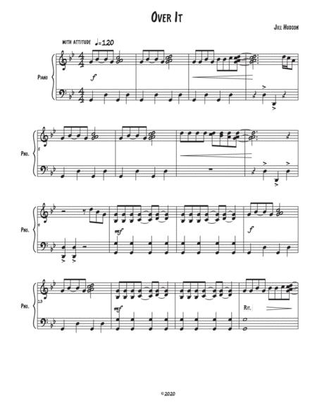 Free Sheet Music Over It