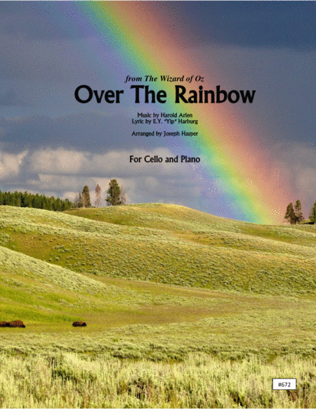 Over The Rainbow From The Wizard Of Oz Cello And Piano Sheet Music