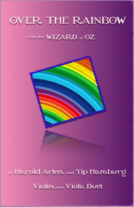 Free Sheet Music Over The Rainbow From The Wizard Of Oz Duet For Violin And Viola