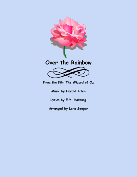 Free Sheet Music Over The Rainbow Recorder And Piano