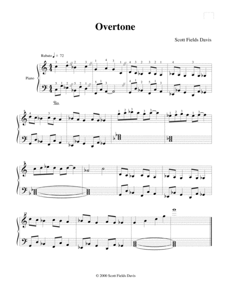 Overtone Sheet Music