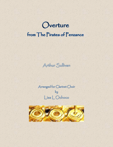 Free Sheet Music Overture From The Pirates Of Penzance For Clarinet Choir