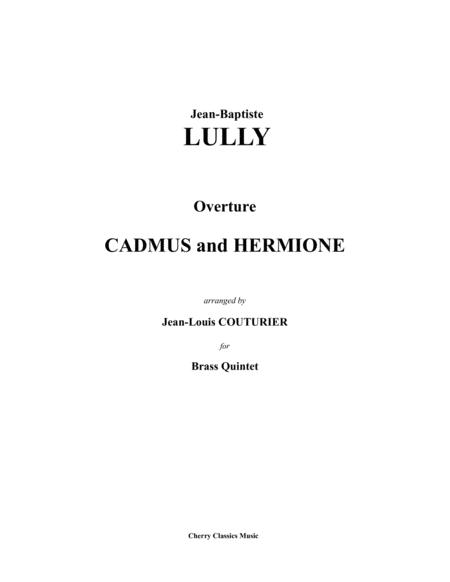 Free Sheet Music Overture To Cadmus And Hermione For Brass Quintet
