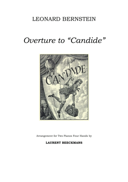 Free Sheet Music Overture To Candide Two Pianos