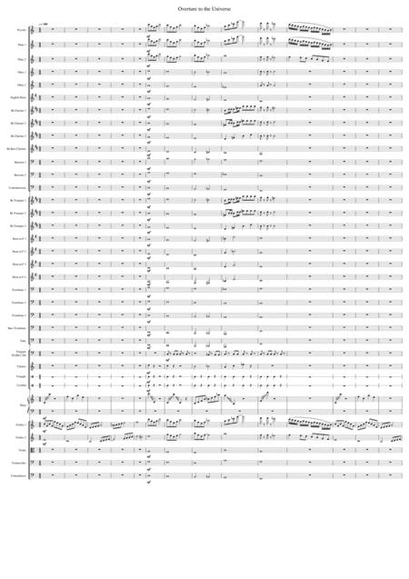 Free Sheet Music Overture To The Universe