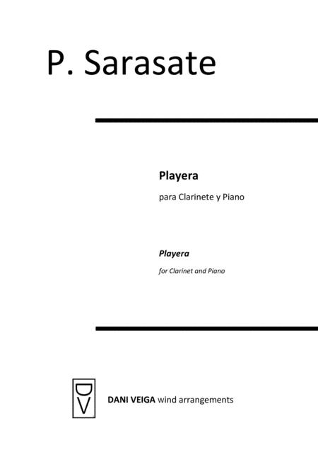 Free Sheet Music Pablo Sarasate Playera Clarinet And Piano