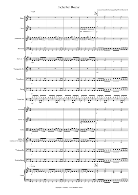 Pachelbel Rocks For School Orchestra Sheet Music