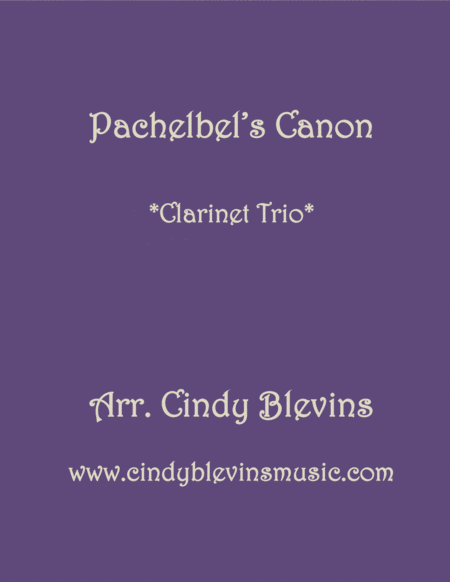 Pachelbels Canon For Clarinet Trio Sheet Music