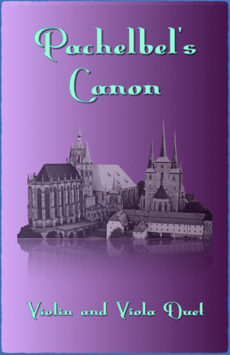 Free Sheet Music Pachelbels Canon In D Duet For Violin And Viola With Optional Bass Part