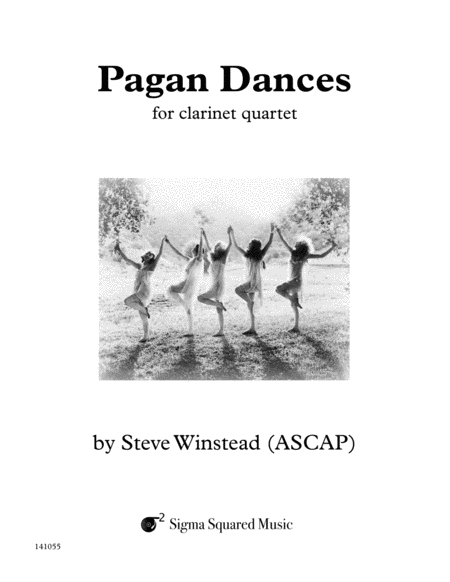 Free Sheet Music Pagan Dances For Clarinet Quartet Or Choir