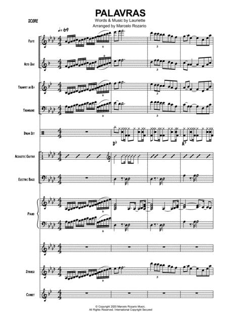 Free Sheet Music Palavras