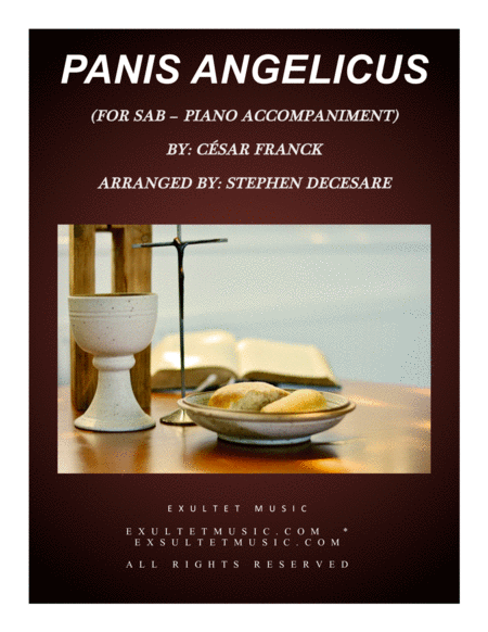 Panis Angelicus For Sab And Piano Sheet Music