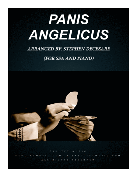 Free Sheet Music Panis Angelicus For Ssa Piano Accompaniment