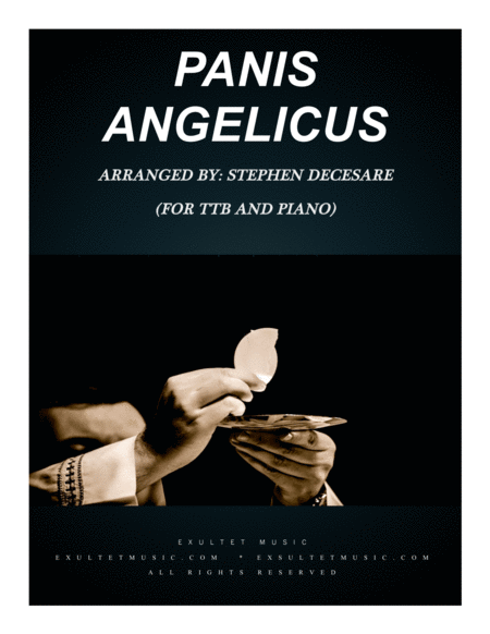 Free Sheet Music Panis Angelicus For Ttb Piano Accompaniment