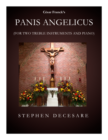 Panis Angelicus For Two Treble Instruments And Piano Sheet Music