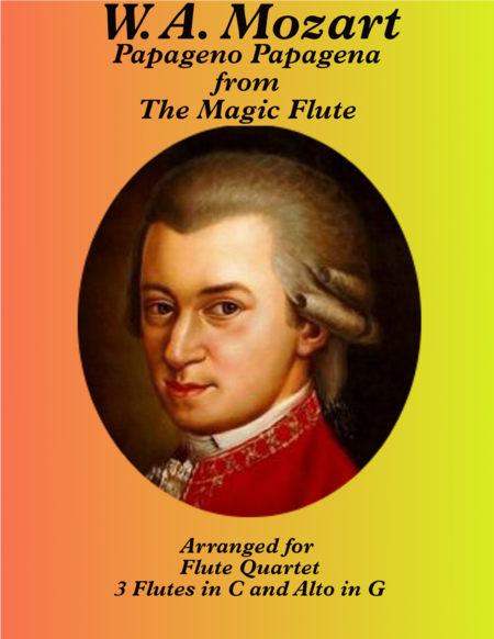 Free Sheet Music Papageno Papagena For Flute Quartet
