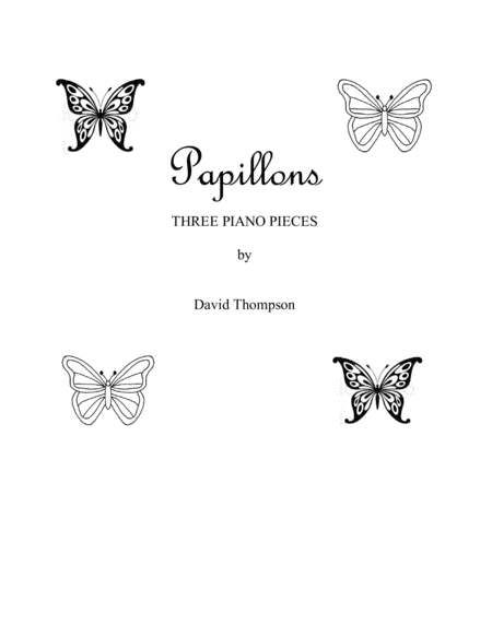 Papillons For Solo Piano Sheet Music