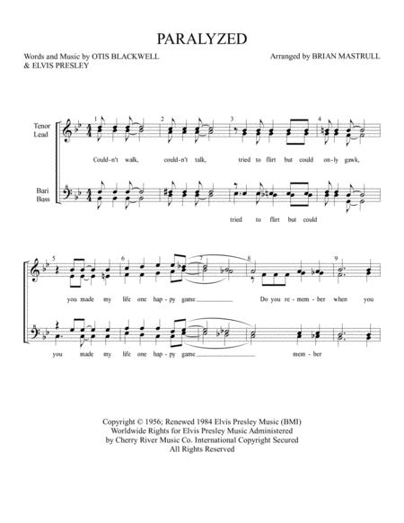 Paralyzed Sheet Music