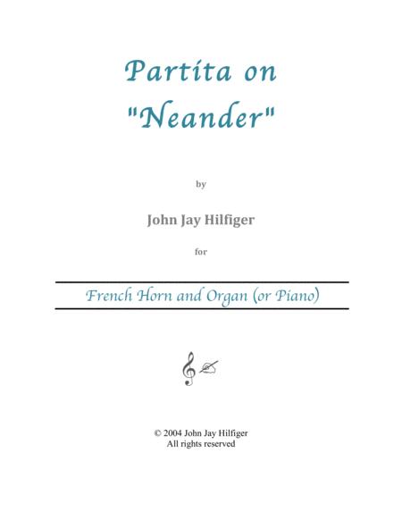 Free Sheet Music Partita On Neander For French Horn And Organ