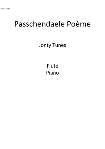 Free Sheet Music Passchaendale Poeme