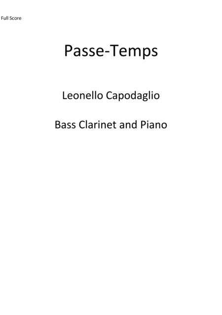 Free Sheet Music Passe Temps