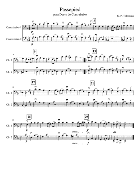 Passepied Sheet Music