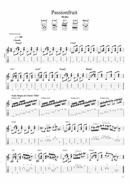 Free Sheet Music Passionfruit