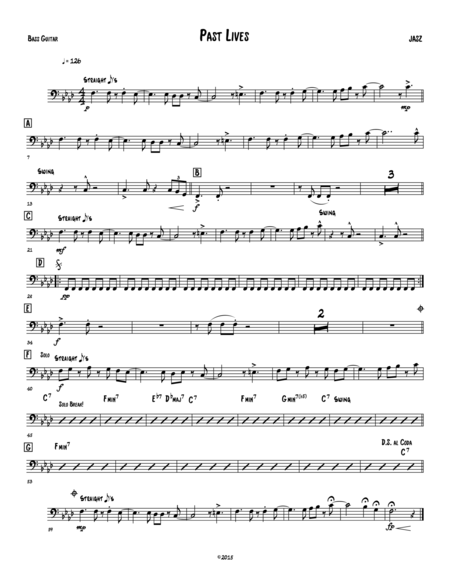 Past Lives Bass Sheet Music