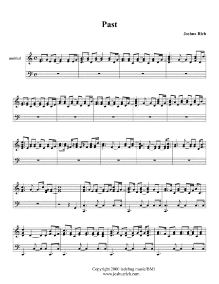 Free Sheet Music Past