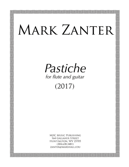 Pastiche 2017 Sheet Music